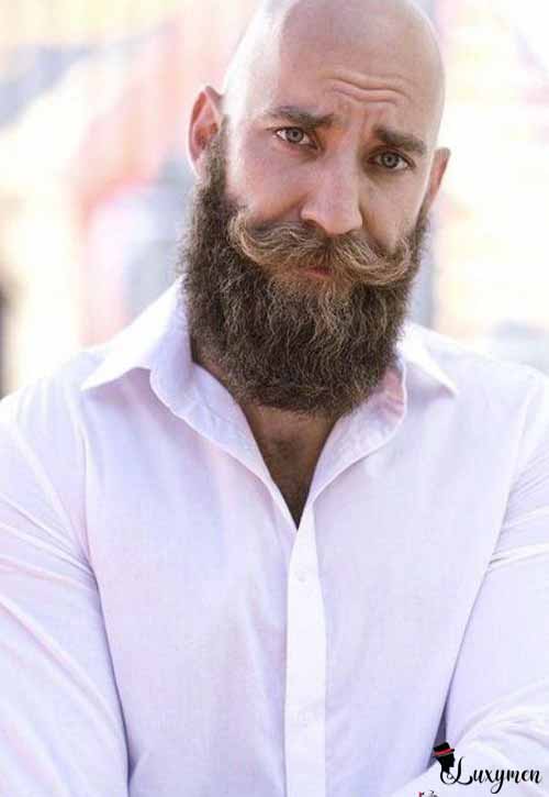 bald man with beard
