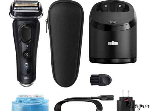 braun series 9 sport electric shaver with clean and charge station review